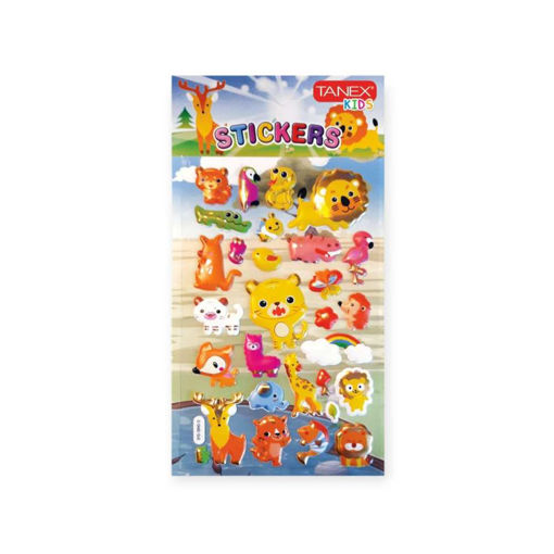 Picture of TANEX KIDS DECORATIVE BABY JUNGLE ANIMALS STICKERS